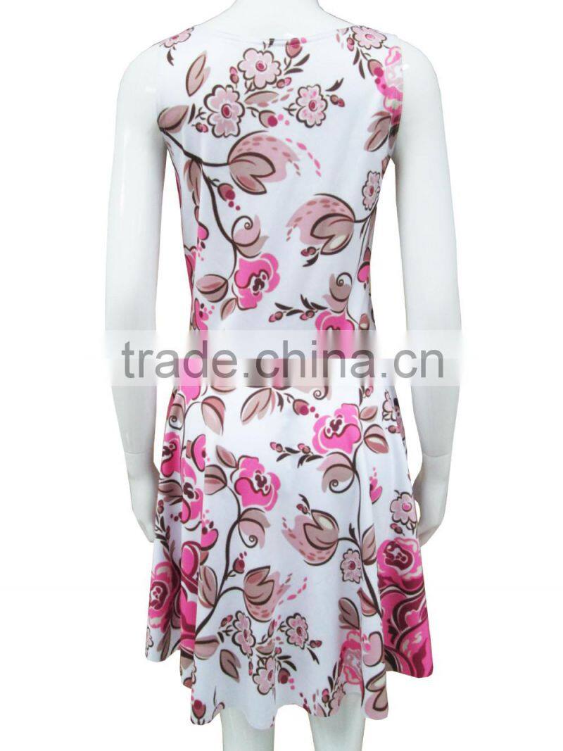 fancy dresses for lady sublimation print dresses
