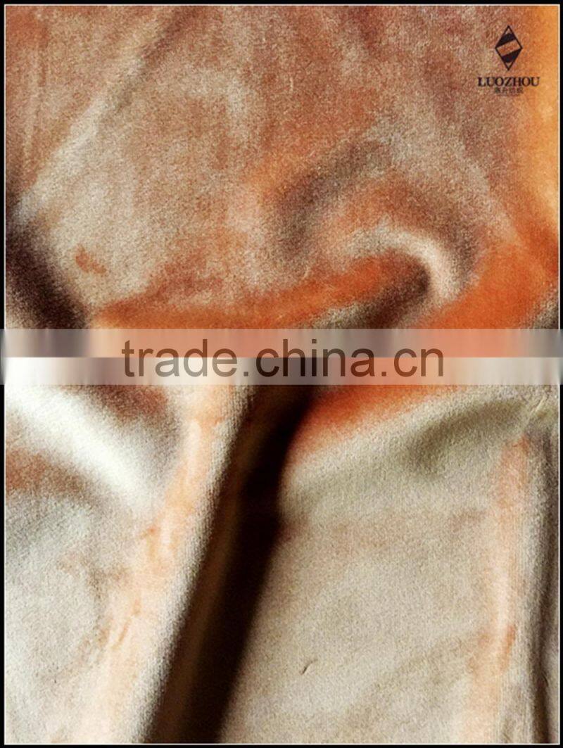 super soft knitting velvet fabric for curtain and garment