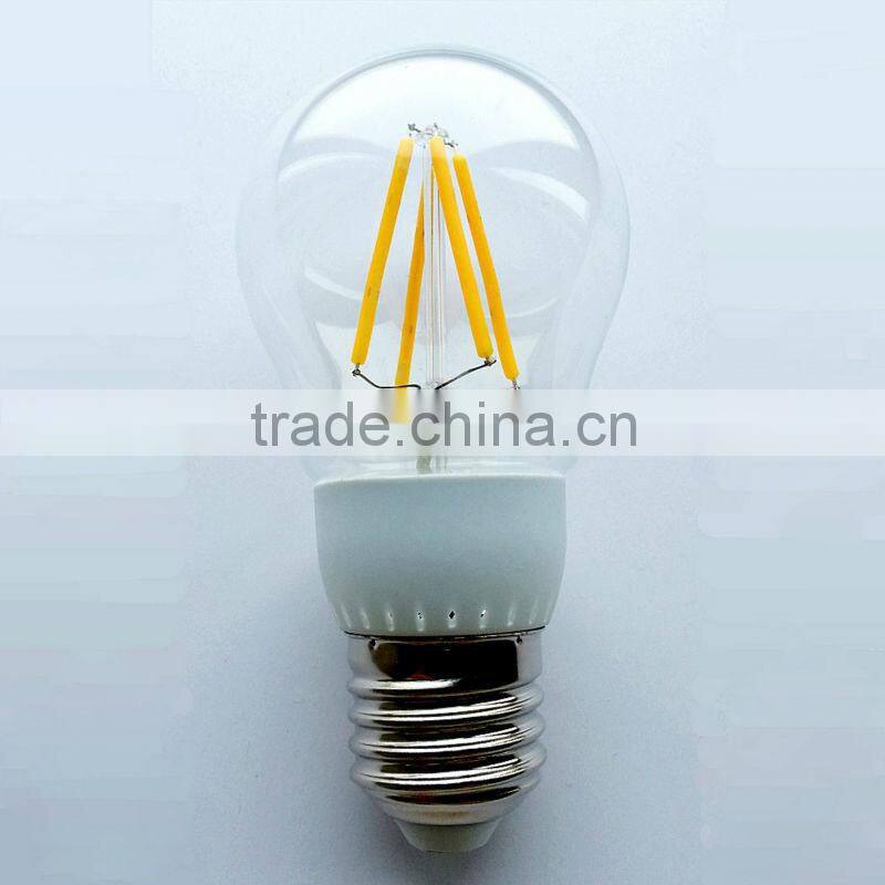 E27 E14 led G45 bulb light 2w led filament bulb lamp,CE,RoHS