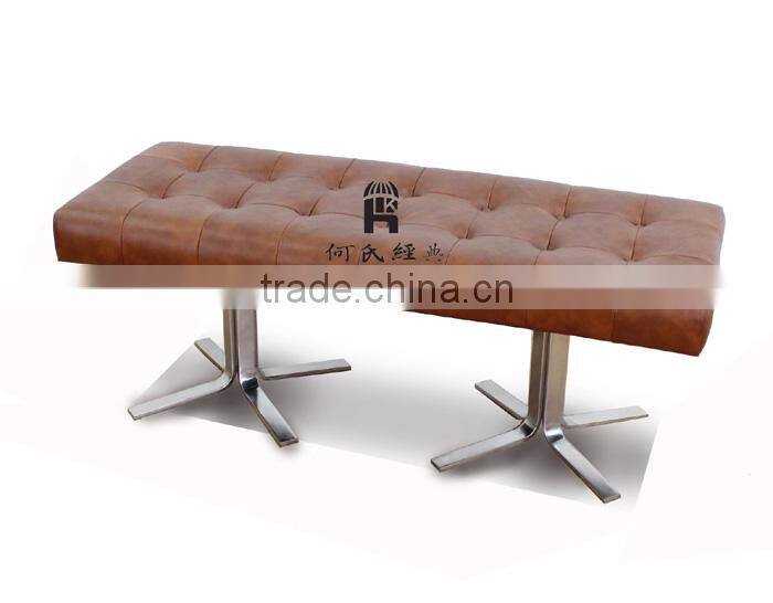 New design leather bench DS-163