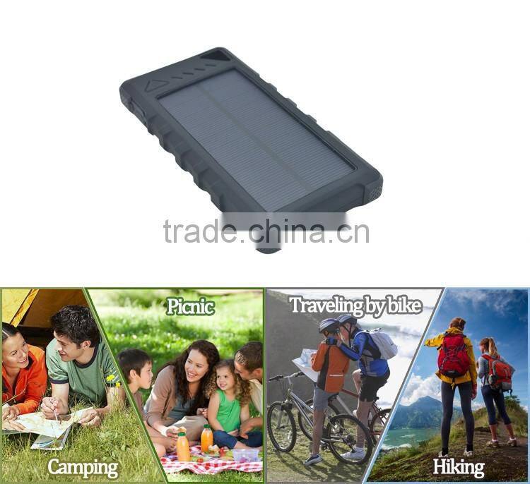 2016 Hottest selling Mobile Portable Solar Charger for Xiaomi Power Bank 16000mah logo customizable