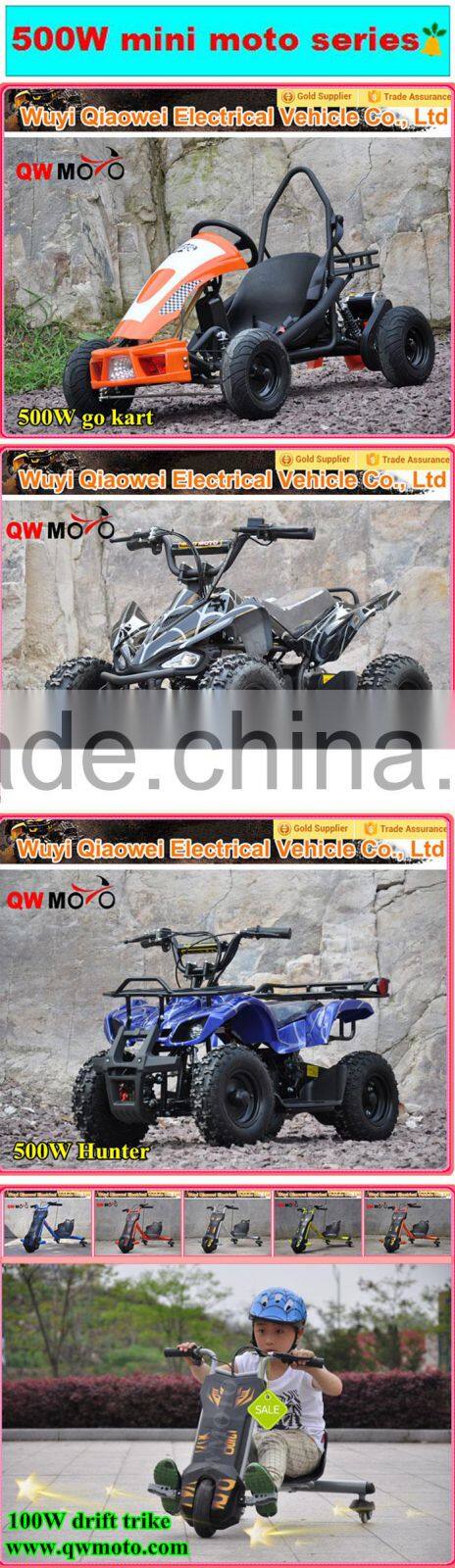 QWMOTO CE 4 Wheeler Easy Pull Starter 49CC 2 stroke Mini Dirt Quad Bike 50cc Mini Kids ATV for Cheap Sale