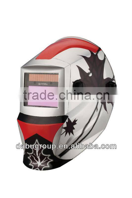 Canada maple leaf decal 5000hrs Din 4 Auto darkening welding helmet