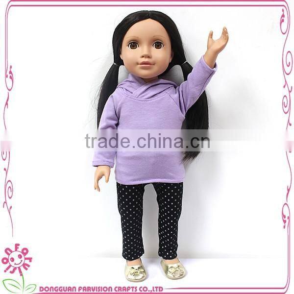 18 inch doll clothes with matching girl clothes, PVC doll clothes