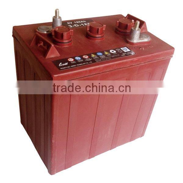 6V180AH(3-D-180) Electric golf cart battery for deep cycle application