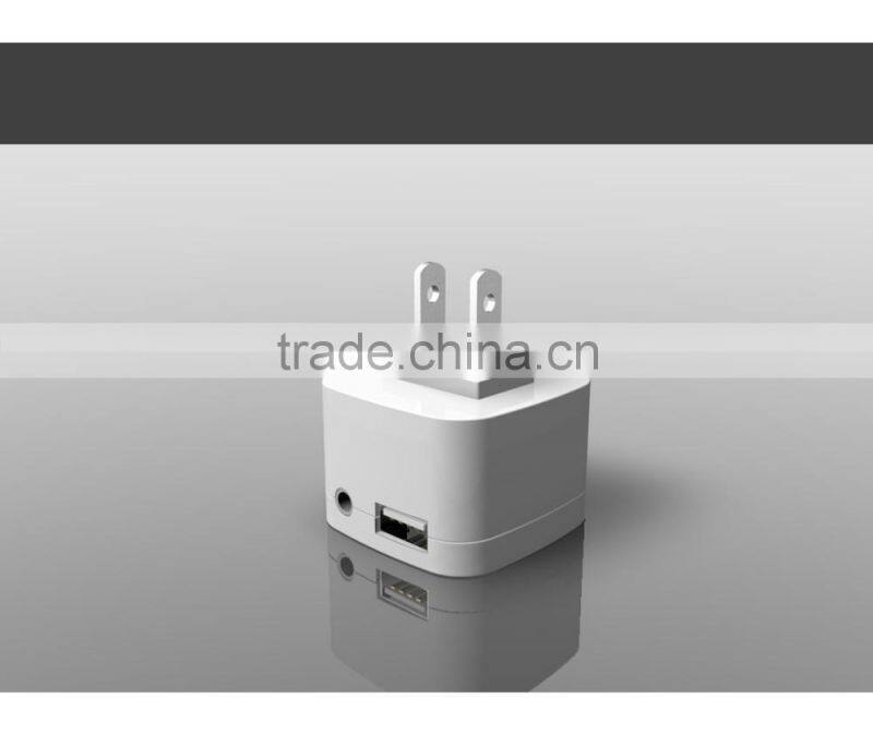 Bluetooth 2.1 music audio dongle receiver with USB charging port, EU/US