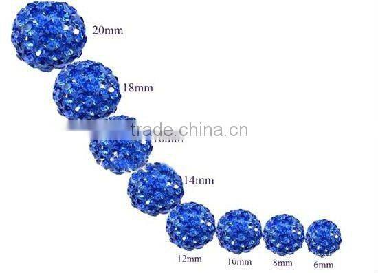 Cheap shamballa bracelet jewelry with resin ball