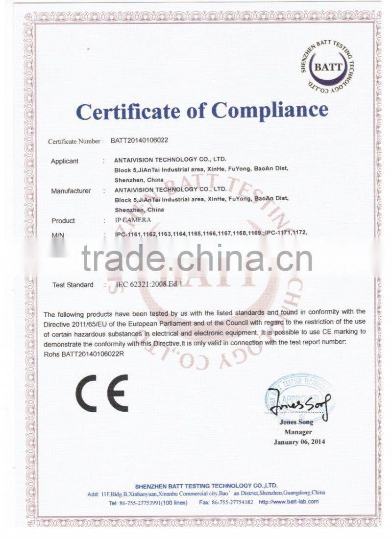 1.0 MP 720P cloud HD P2P IPcamera