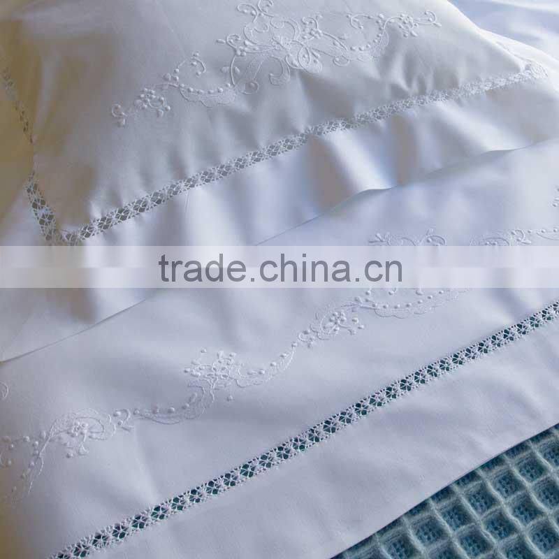 hand embroidery bedding set