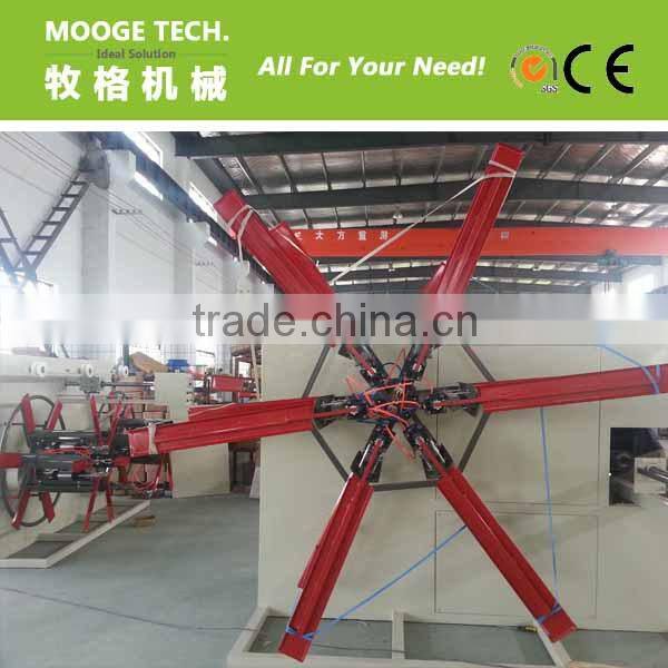 Automatic plastic pipe coiler machine