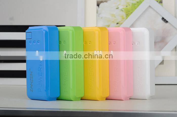 2015 New gift Phone accessory colorful 5000mah intelligent power banks for Mobiles