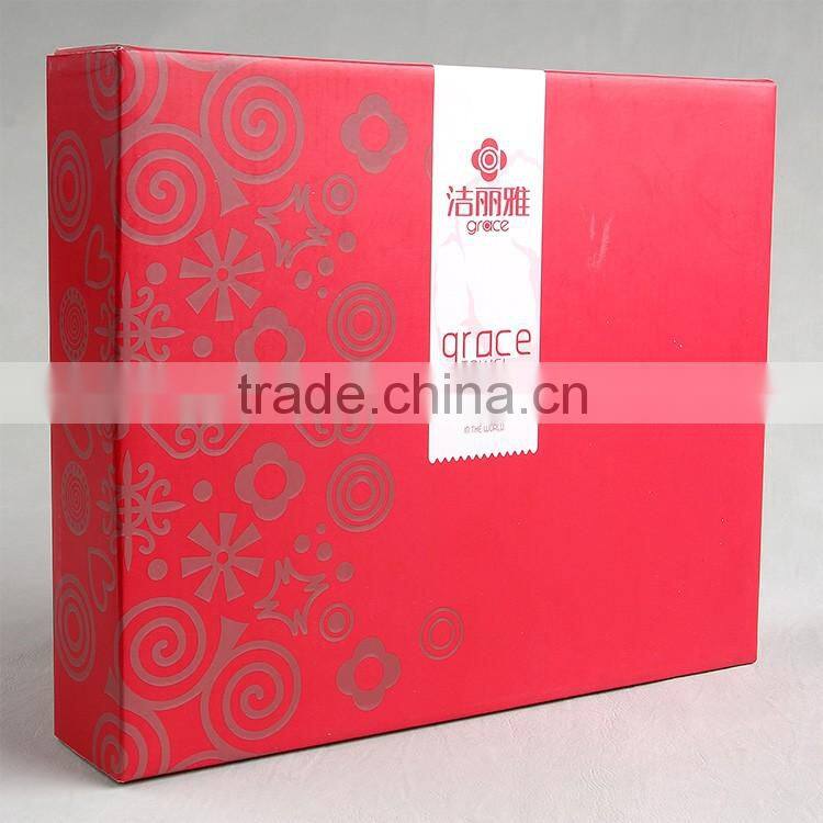 Alibaba credible factory produce packaging box with matte corrugated paper for garment accessories towel