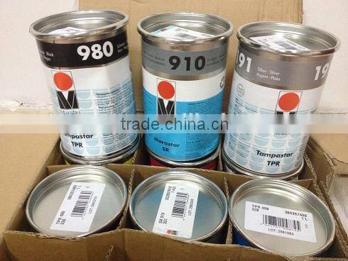 2 color open ink tray and conveyor table pad printing machine