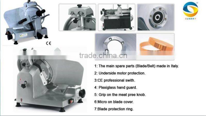 Meat slicer bade diameter 250 mm frozen meat slicer is chinese blade hand meat slicer for CE (SY-MS250A SUNRRY)