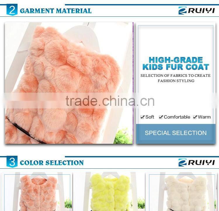 fashion wholesale children clothes faux fur winter vest