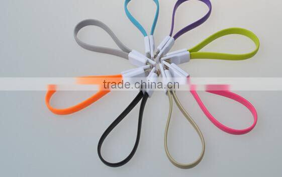colored led micro usb cable with led light for iphone5/6