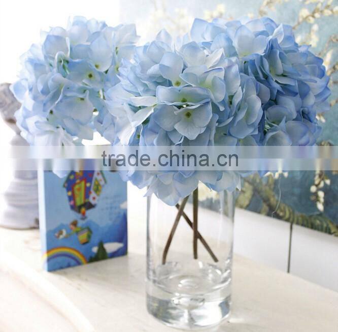 Wholesale Cheap Real touch silk artificial flowers wedding flowers single stem hydrangea
