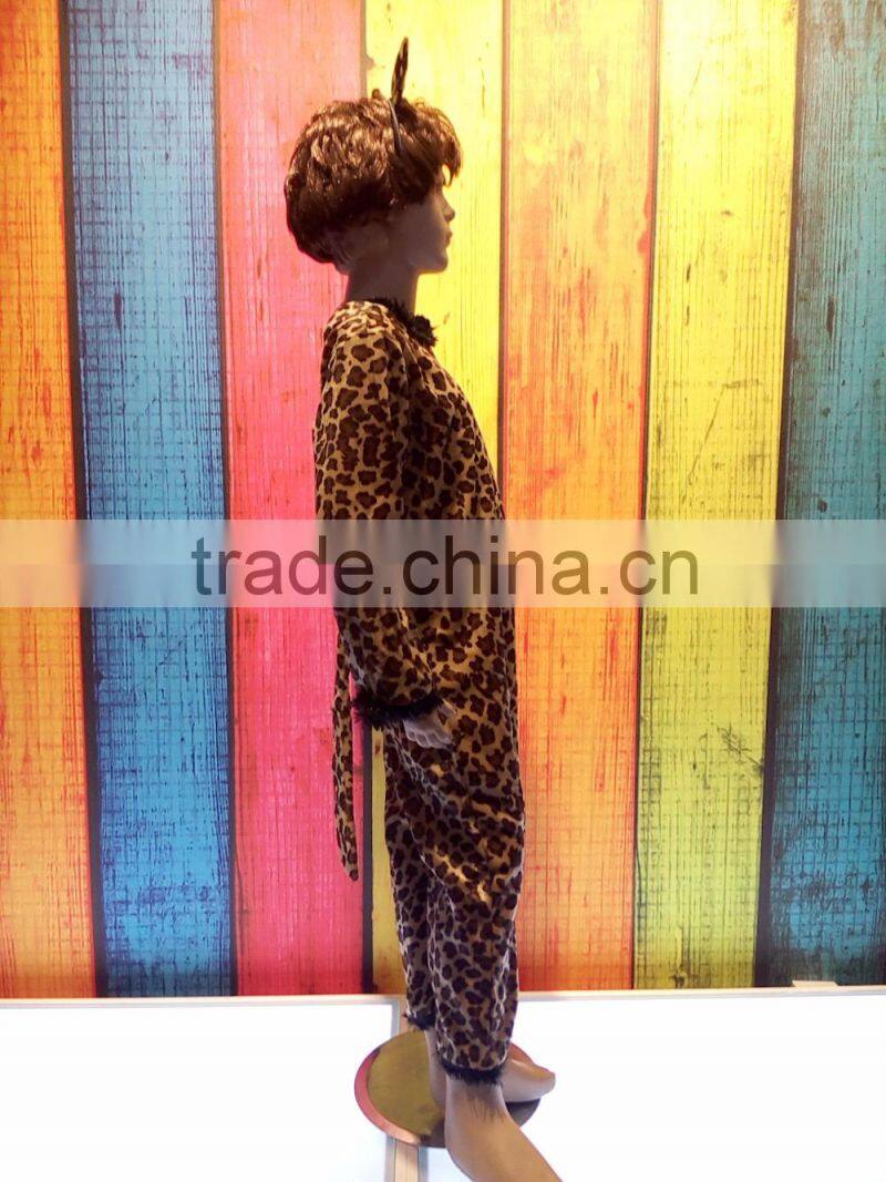wholesale fashion leopard skirt dress sexy latex catsuit animal costume for girls