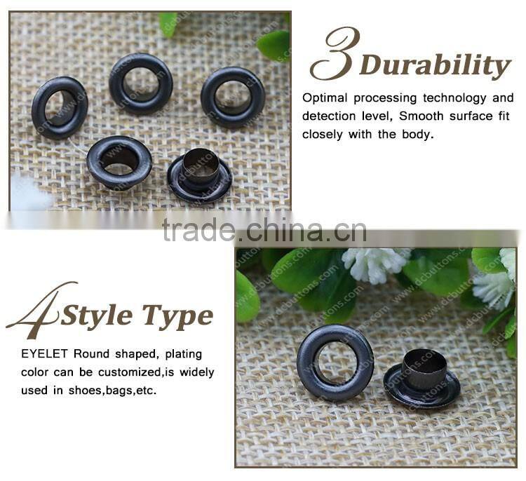 Round Shape and Metal Material Eyelet with washer