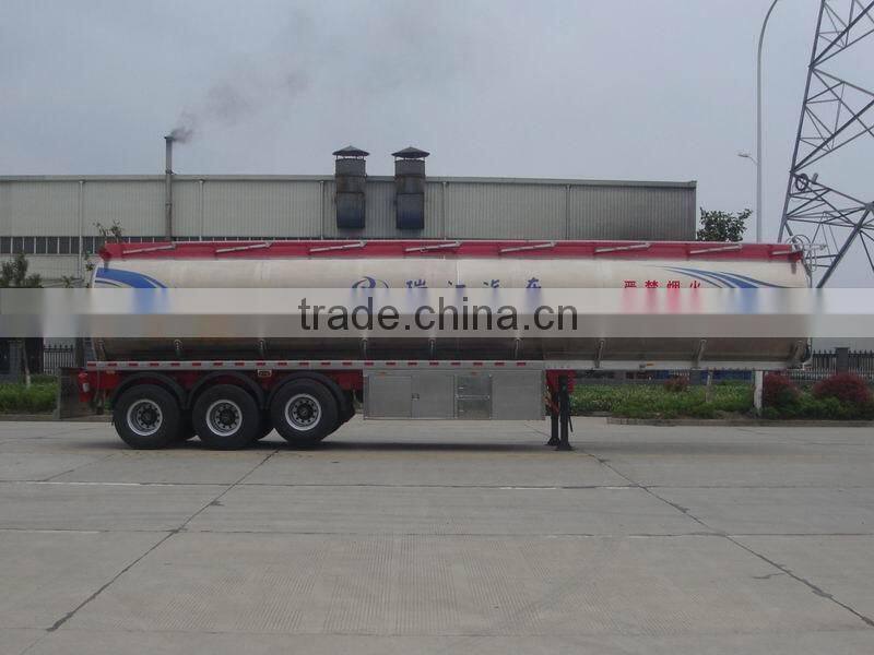 CIMC 45 m3 tri axle fuel tank semi trailer/aluminum alloy tanker/liquid tanker semi trailer