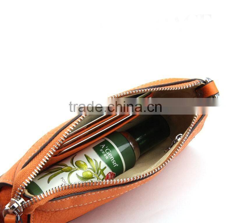 Newest fashionable high quality eco beauty pu leather cosmetic bag GW763