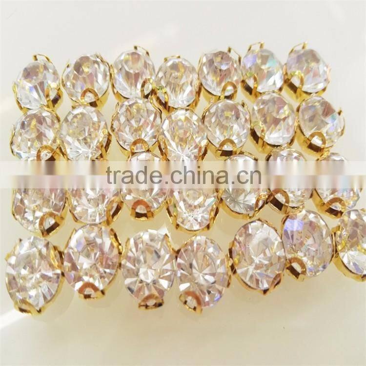 HOT!!!NEW!!!Crystal Rhinestone Claw Cup Chain Trimming By Bag Sew On For Garment,Dress,Shoes,Necklace,Bracelet