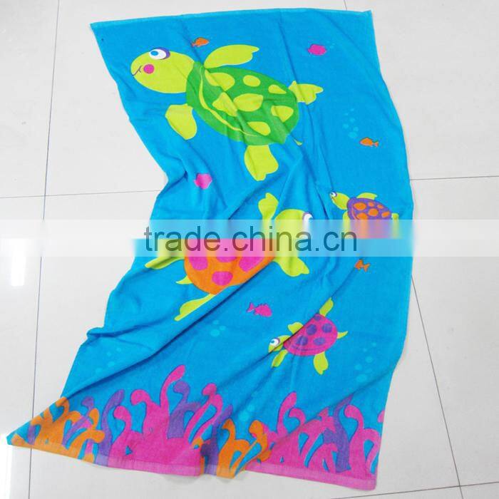 Wholesale Factory printed ocean beach towel in turtle design