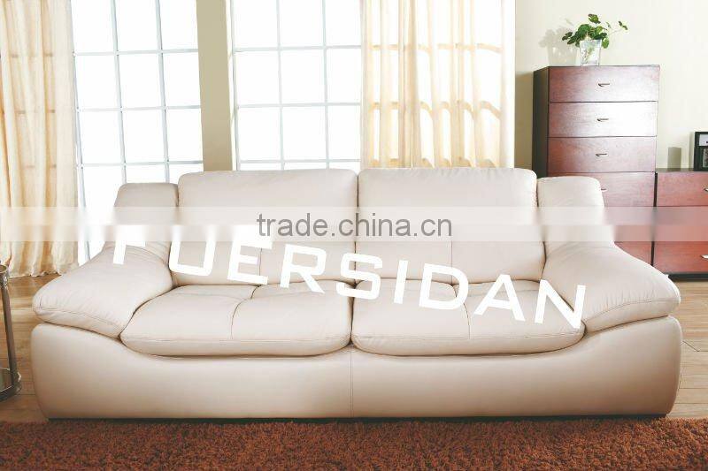 Indian indoor furniture white leather sectional sofa modern