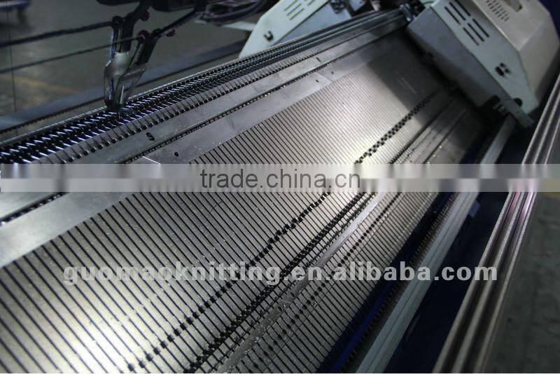 single system computerized flat knitting machine
