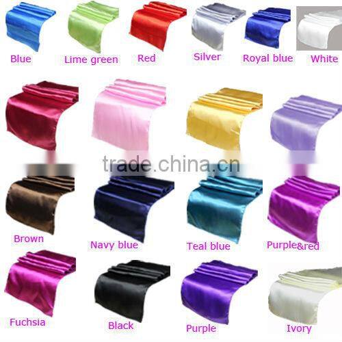 Lime Green Satin Table Runner Wedding Decoration Supply Party Decor