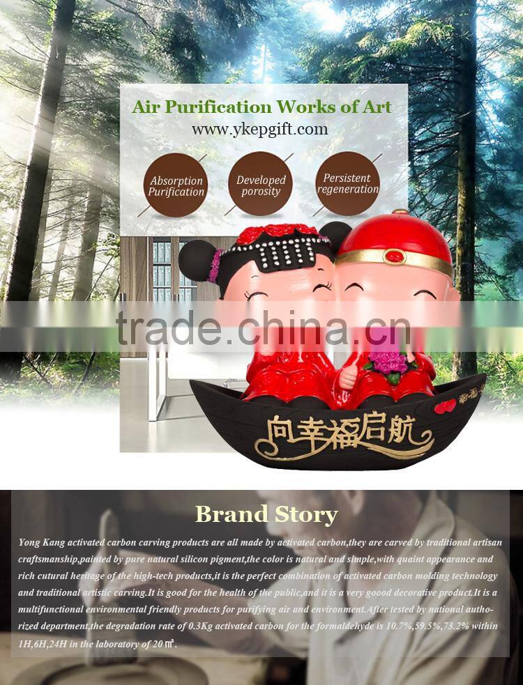 High quality lovely bridegroom and bridge resin crafts home decor Air-washer