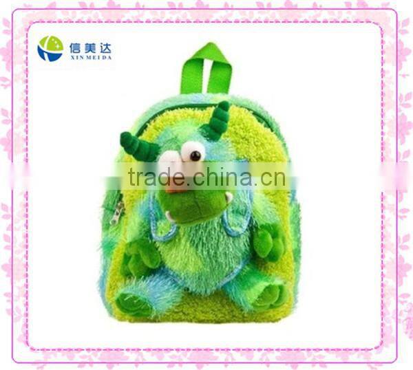 Green monster custom plush backpack