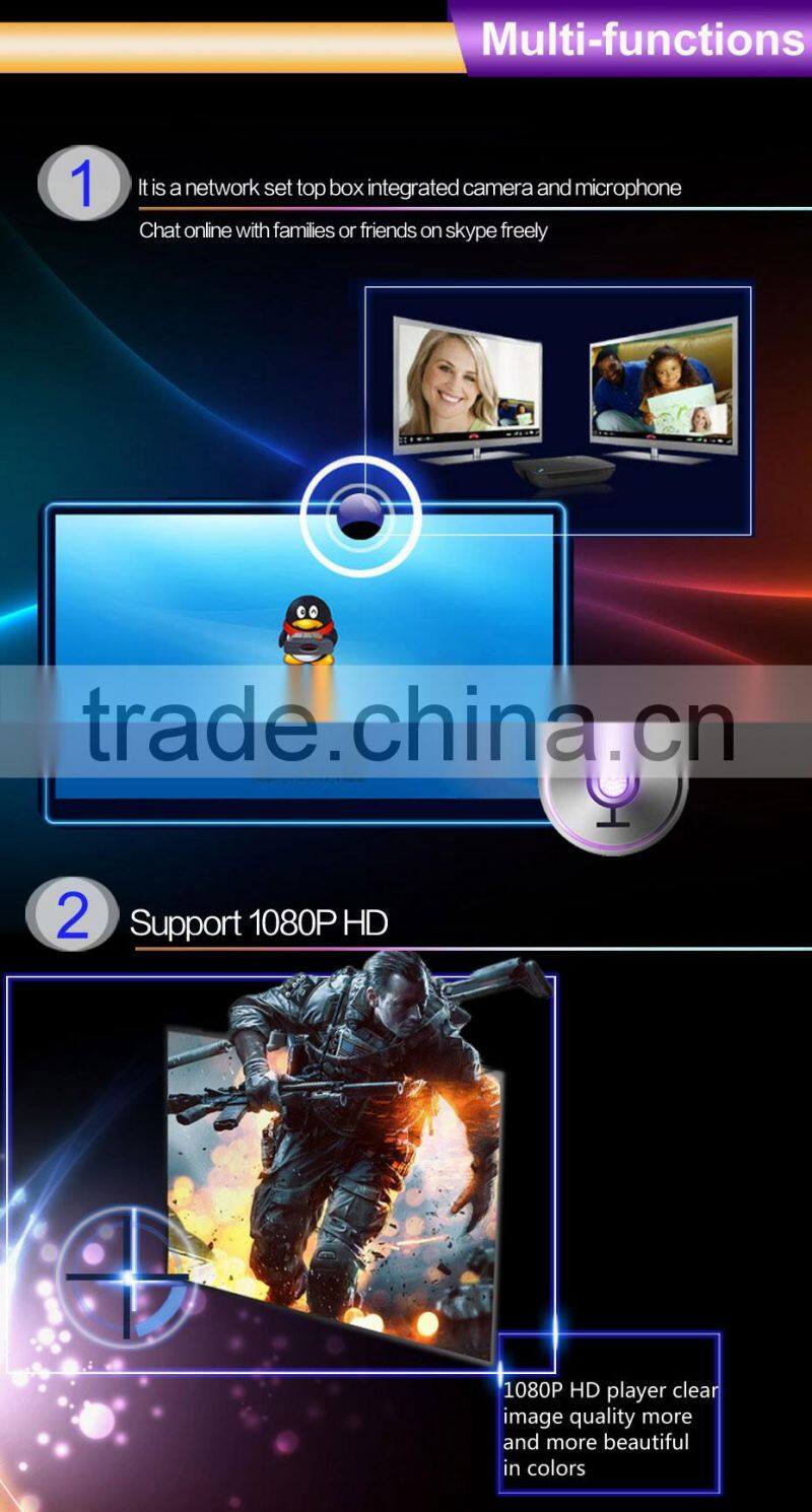 Cloudnetgo HOT SELLING! cs918s android tv box RK3188 Quad core 2MP/5MP Camera+MIC full hd 1080p porn video for home smart TV use