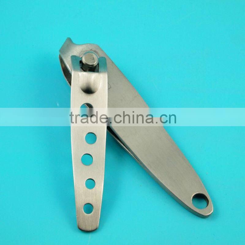 Slanted blade stainless steel novelty nail clipper