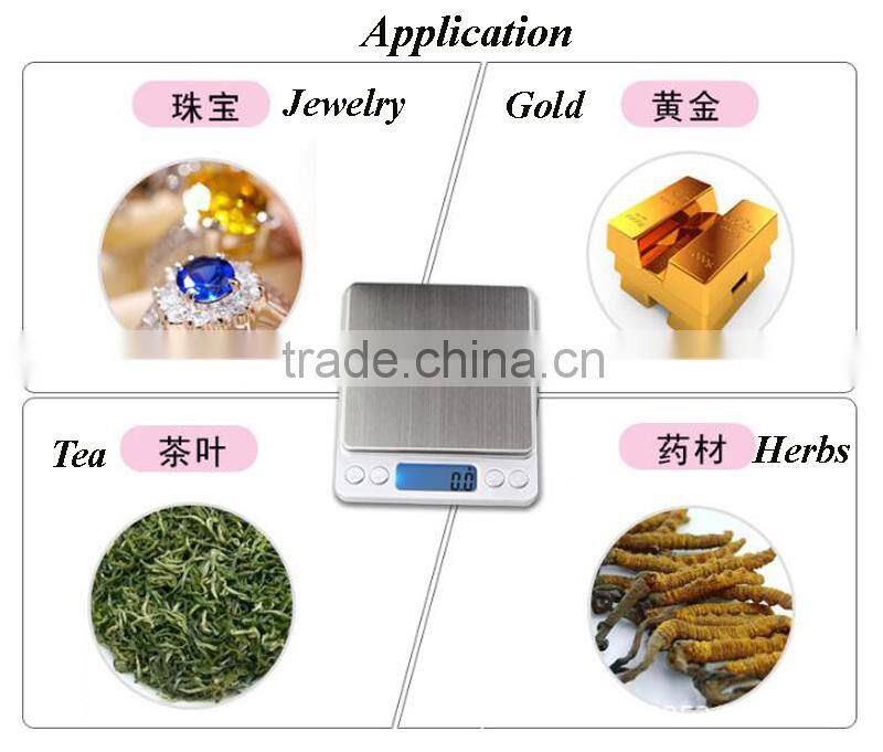 Brushed Stainless Steel High Accuracy Jewelry Scale 0.1g