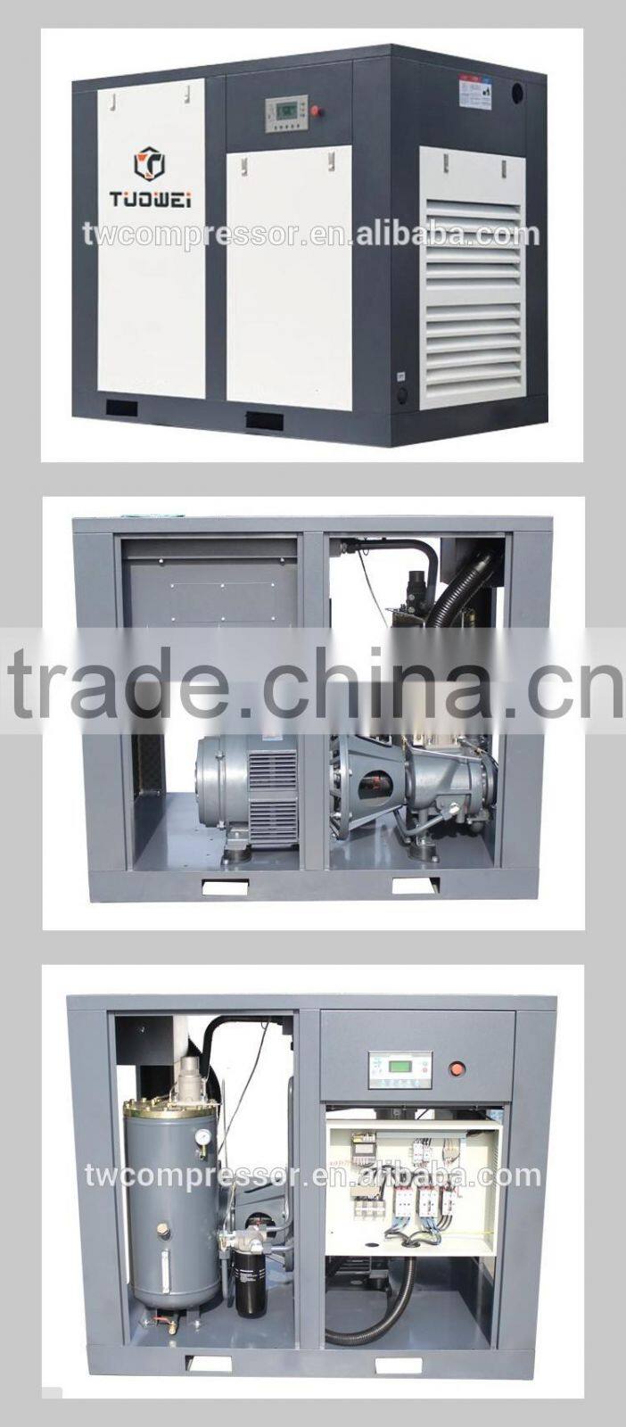 380/ 220V voltage 90kw 7bar dry air compressor