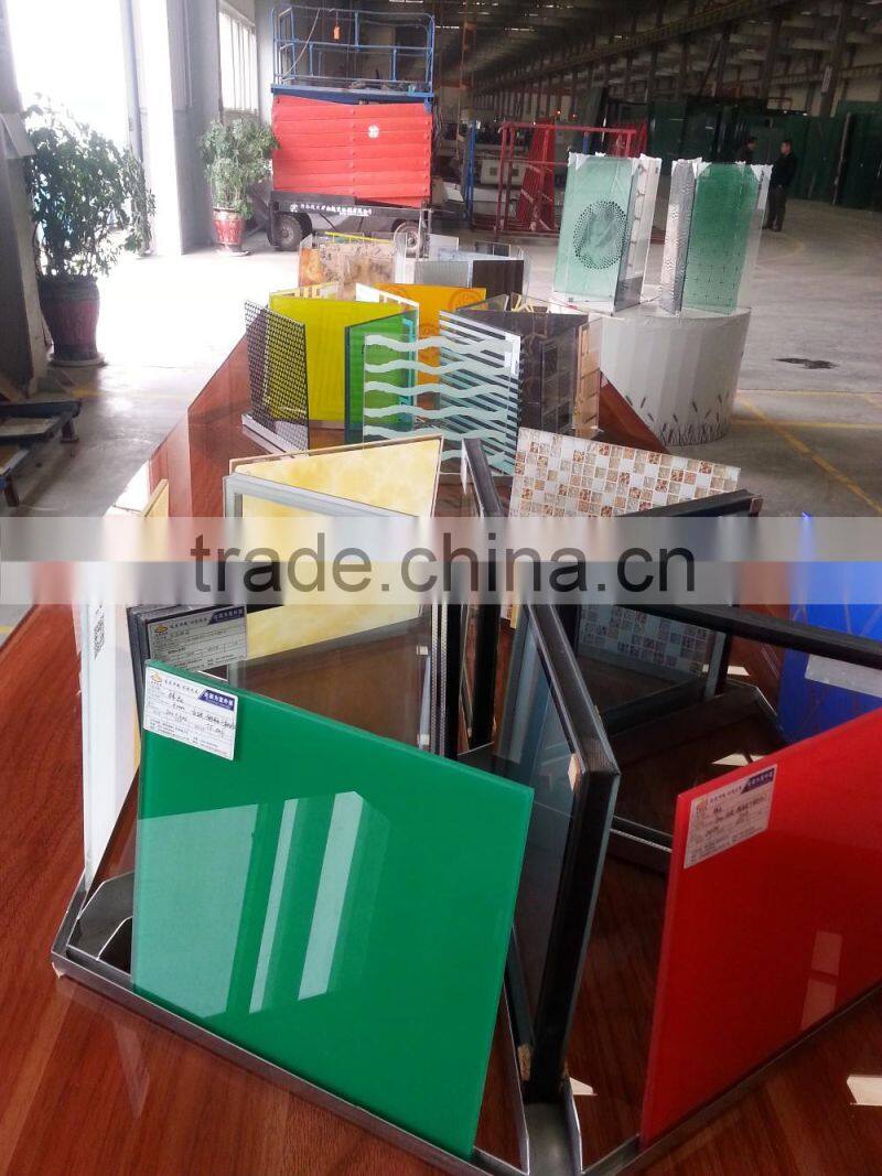 Glass curtain wall with fashion designs, PVB laminated glass