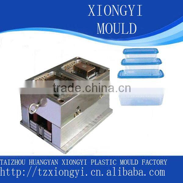 custom EU standard injection rectangluar food container mould manufacturer
