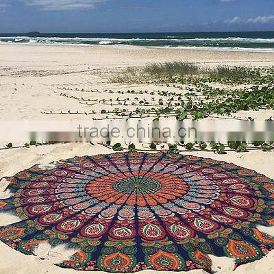Mandala Roundie Towel wholesale Tapestry Round Beach Throw Yoga Mat Bohemian Boho Ethnic Home Deocr Roundie Round Mandala