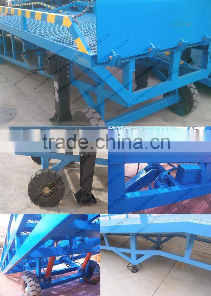 10 ton hydraulic container lift mobile loading dock ramp