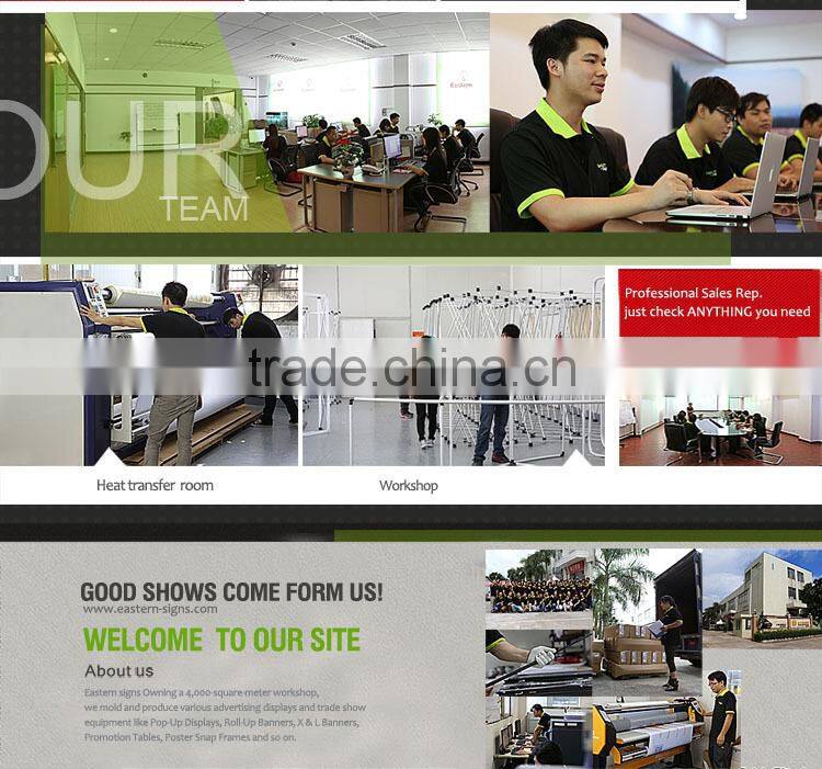 High Performance Fabric Printed Heat Transfer Printing Pop-Up Exhibition Stand