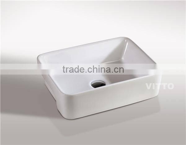 no faucet holesemi recessed vanity basin