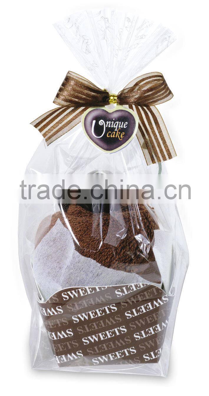 Chocolate Cherry Sponge Cake Towel