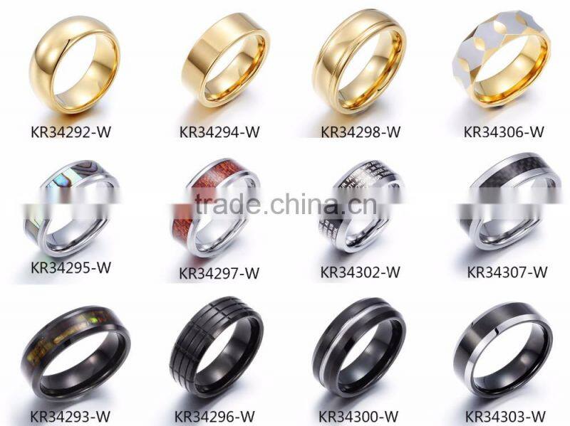 wedding engagement imitation diamond stainless steel ring 18k white gold plated stainless steel jewelry