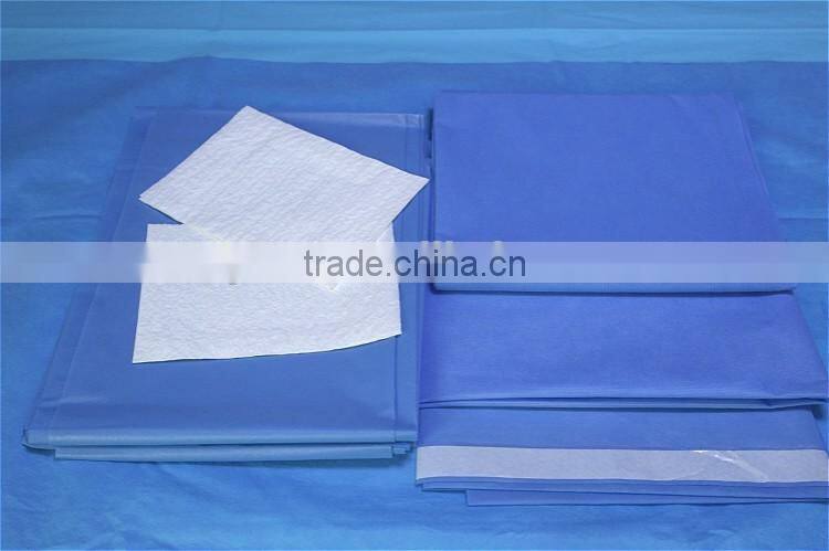 Nonwoven surgical ENT drape pack include U drape