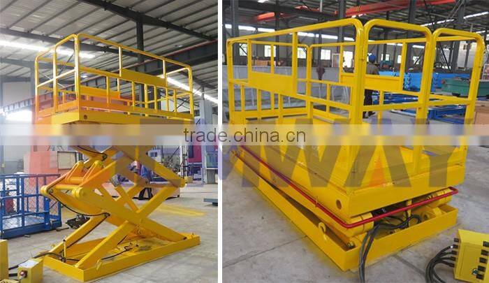 Factory price stationary electric hydraulic scissor car lift