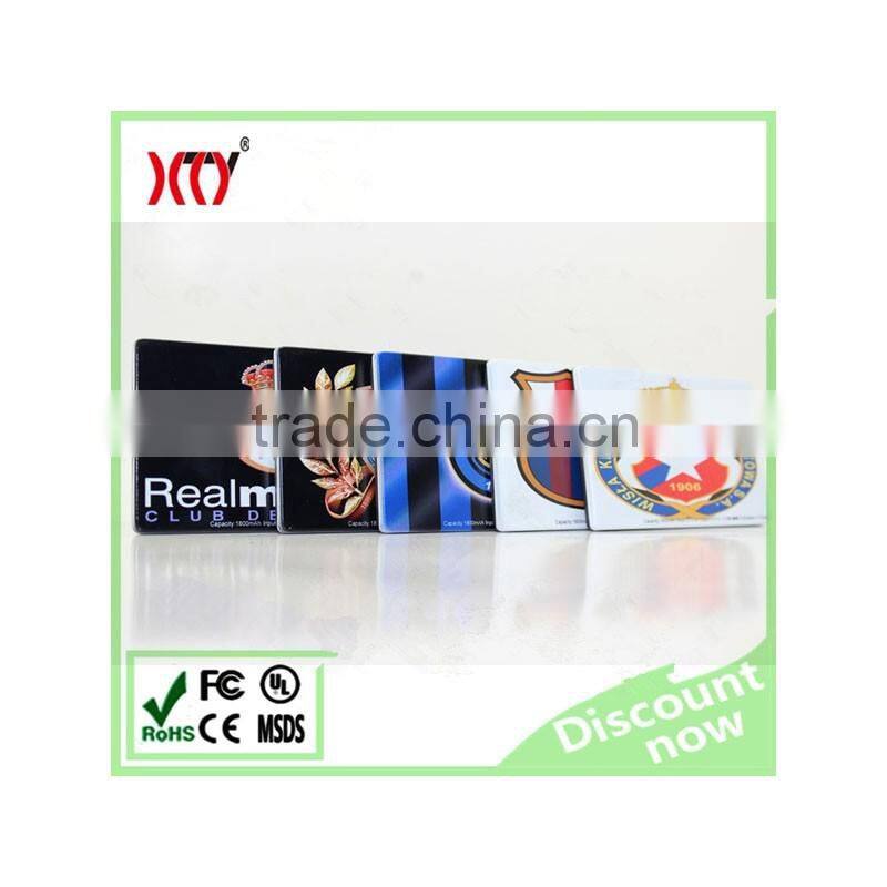 OEM Ultra thin 4.5mm credit card power bank for lithium polymer battery