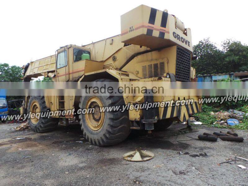 GROVE RT980 80 ton used rough terrain wheel crane