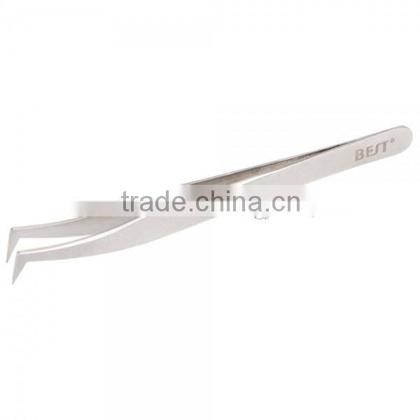 BST-6A Highly Precise Stainless Steel Curved Tweezers Matt Tweezers