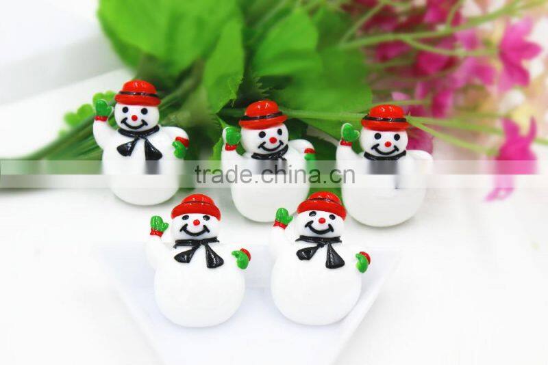 New arrival resin Christmas pine boughs resin hair bow resin cabochons flatback resin DIY resin for kids hair phone accessaries